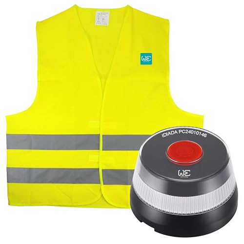 We Set De Baliza De Emergencia V16 Geolocalizada Y Conectada A La Dgt 3.0 Chaleco Reflectante 100 Poliéster 12mr M2 We Set De Baliza De Emergencia V16 Geolocalizada Y Conectada A La Dgt 3.0 Chaleco Reflectante 100 Poliéster 12mr M2