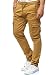 Produktbild Indicode Herren Broadwick Cargohose aus Baumwolle mit 6 Taschen | Lange Regular Fit Cargo Hose Baumwollhose Freizeithose Wanderhose Trekkinghose Pants Outdoorhose für Männer Amber S