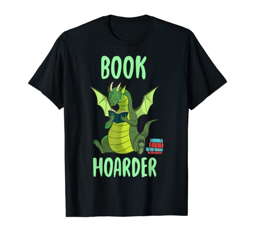 Libro Acaparador Camisa Lectura Amante Divertido Dragón Camiseta