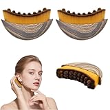 2 Stück Gesichtsbürste, Lymphbürsten Gesicht, Alpenfaser Gesichtsbürste, Guasha Trockenbürste für Gesichtsformung, Lymphdrainage Massagegerät, Kinn und Jawline Sculpting, Hautpflege-Werkzeug
