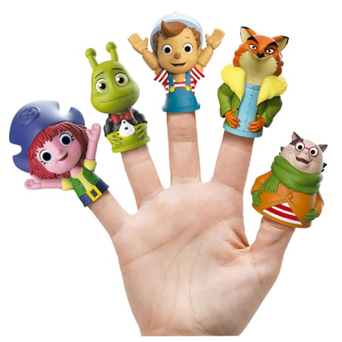 Dedoches Turma Do Pinóquio Com 5 Bonecos Miniaturas Vinil