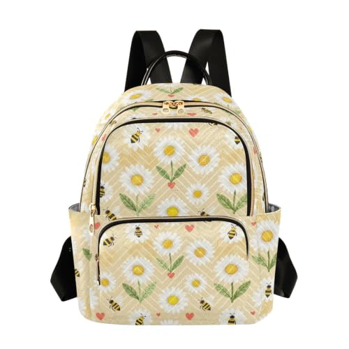 Sac à dos imprimé marguerites Wudan idéal pour vos sorties vélo et rando