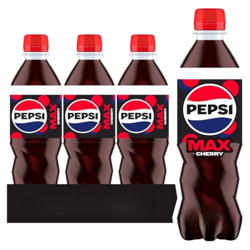 Pepsi Max Cherry No Sugar Cola Bottle 12 x 500ml
