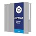 Oxford Twin-Pocket Folders, Textured Paper, Letter Size, Gray, Holds 100 Sheets, Box of 25 (57505EE)