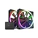 Produktbild NZXT F140 RGB Fans - RF-R14DF-B1 - Erweiterte Anpassung der RGB-Beleuchtung  Flüsterleise Kühlung  Twin (RGB-Lüfter und Controller INKLUSIVE) -140mm-Lüfter  Schwarz