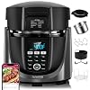 Nuwave Duet Air Fryer and Electric Pressure Cooker Combo with 2 Switchable Lids 300 FoolProof One Touch Presets CrispTender Tech 6QT Heavy duty Stainless Steel Pot 15 Safety Features