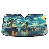 parasol london galerie Accesorio seguro con ventosa: viene con 4 ventosas que se adhieren firmemente a este parasol para parabrisas de coche. Remojarlos en agua antes de su uso mejora su agarre, manteniendo la pantalla en su lugar de forma segura.