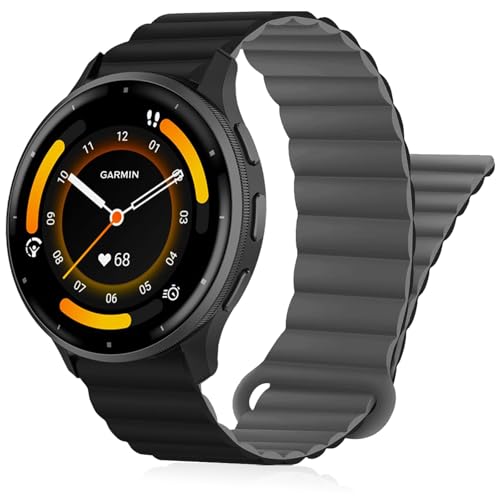 Inhosper (�C���z�T�[) �r���v�o���h Garmin Vivoactive 4/Venu 3/Venu 2 45mm 22mm ���ʃV���R�����C���v�o���h �\�t�g�X�|�[�c�X�g���b�v Garmin Forerunner 745/265/255/255