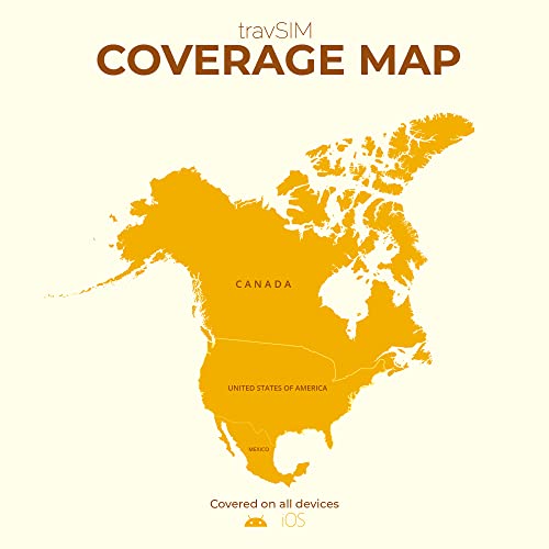 TravSIM Prepaid North America SIM Card | 50GB di