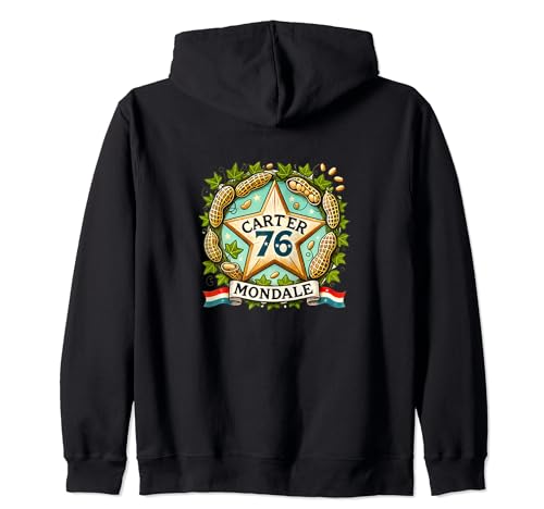 Carter Mondale 1976 Vintage político demócrata Sudadera con Capucha