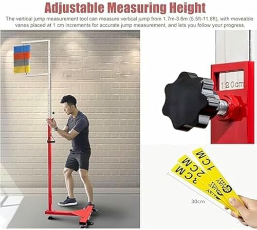 Tester di salto verticale, strumento di misurazione del salto, strumento per salti verticale, valutazione del salto per bambini, ragazzi e adulti