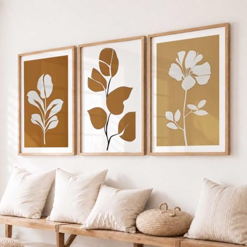Image of kotart Boho Art Home Decoration Painting | Paintings With Frame For Living Room Bed Room Hotel Wall Decor Digital Reprint Set of 3 (13X17 inch)