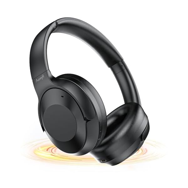 Noise Cancelling Headphones – 2024 Upgraded Wireless Over Ear Bluetooth Headphones Comfort Fit, 100H Playtime, Deep Bass, Active Noise Canceling, Crystal Clear Calls for Travel/Home/Office – Black