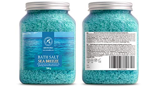 Bath Sea Salt 46 Oz - Sea Breeze Salt - Natural Bath Sea Salts - Best For Good Sleep - Relaxing - Calming - Body Care - Beauty - Aromatherapy #TOP4