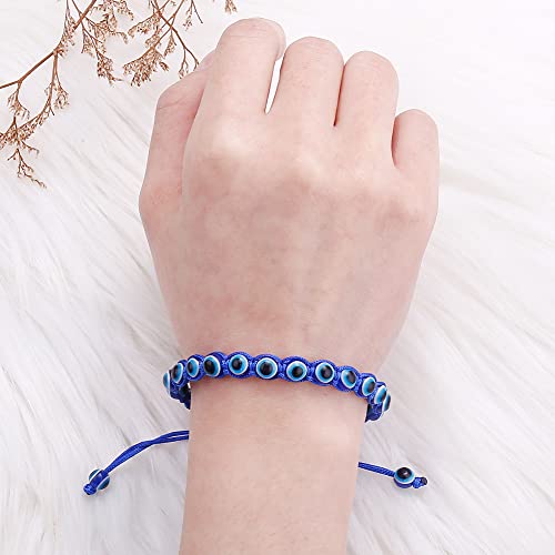 Summer Love Evil Eye Bead Bracelets Hand-Woven Ojo Turco Lucky Kabbalah Protection Nazar Amulet Bracelet Anklet For Women Men Boys&Girls #TOP4