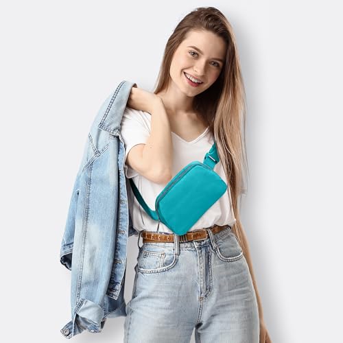 Image of JSJ Mini Fanny Pack for Women & Men,Valentines Day Gifts for Girls Teens Kids Daughter Sister Her,Trendy Stuff Crossbody Bags Cute Everywhere Belt Bags. (Peppermint Green)