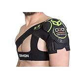 Demon United X D3O Shoulder Stability Brace with D3O Impact Protection- Neoprene Shoulder Support w/ D3O for Rotator Cuff, Labrum Tear, AC Joint Pain, Shoulder Compression Sleeve (XXLarge/XXXLarge)