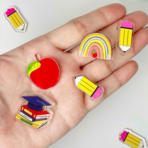 Image of 9 inch DIY Name 45 Apple Pencil Magnetic Reward Jar Gifts for Classroom Teacher Kids Potty Training Chore Chart Toddler Good Behavior Management Tools Back to School RWJ-03-SCH-M