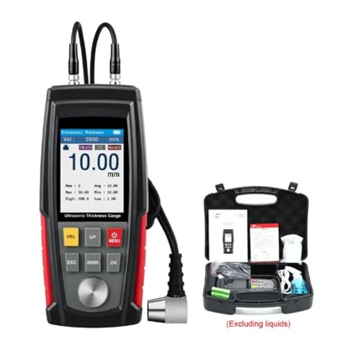 デジタル超音波厚さ計、金属・ガラスツール、データ保持機能、アラームキット、ブラック計器、WT100A、1.0〜225mm