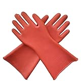 dailymall 1 par de guantes aislantes de alto voltaje, guantes protectores de goma para electricistas - 5KV / 12KV / 25KV seleccionable - 5kv