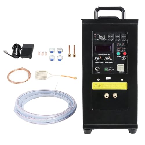U.S. Solid 15KW High Frequency Induction Heater Furnace, 30-80KHz Output, 220V Single Phase, MOSFET & IGBT Inverter System, 16:2 Turns Ratio, for Metal Melting & Heat Treatment - image 1