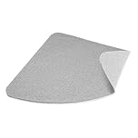 Dikots Corner shower mat non slip anti mould 60 x 60 cm - Grey Loofah style PVC Non slip Curved shower mat for inside shower - Washable and Quick Drying quadrant mat