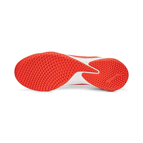 PUMA PUMA Men's Ultra Match It Soccer Shoe, Fiery Coral Fizzy Light Puma Black, 6