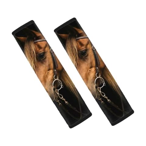 Biyejit Horse Print Seat Belt Covers Cover