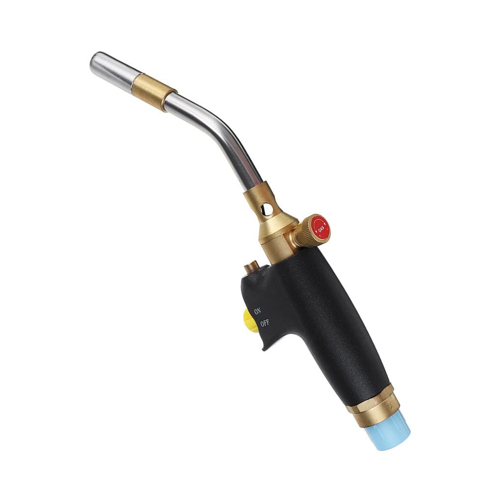 Decdeal Portable High Heat Welding Plumbing Torches Gas Soldering Plumbing Blow Torch Soldering Instant Professional Brazing Torch