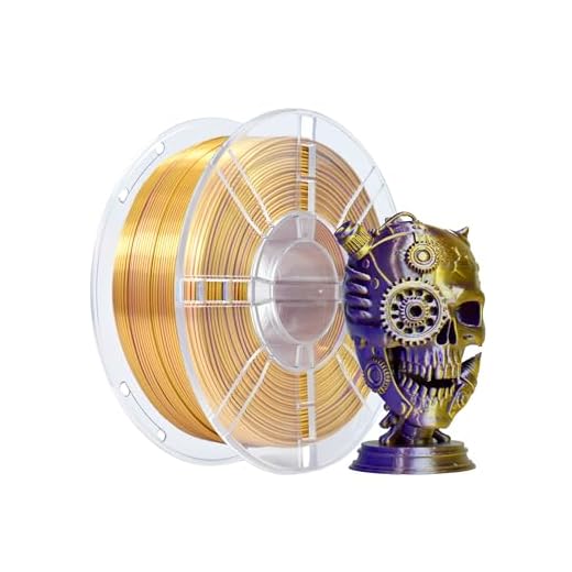 iBOSS Silk PLA+ Filament 1.75mm Purple Gold Dual Color PLA Plus 3D Printer Filament 2 in 1 Coextrusion 1KG Spool(2.2lbs) 3D Printing Filament Dimensional Accuracy +/- 0.02mm Fit Most FDM Printers