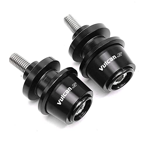 Motorcycle Accessories Aluminum Swing Arm Spools Slider Stand Screw Fit für Kawasaki Vulcan S 650 2015-2021 (schwarz)