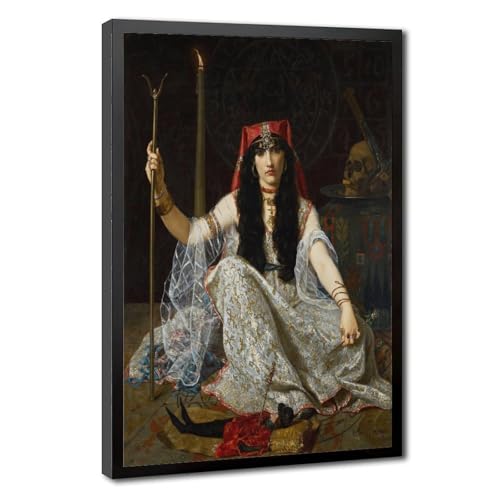 Impression sur toile The Sorceress l'Envouteuse déco gothique salon 61x91cm