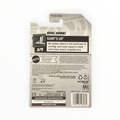 Hot Wheels Zamac Kool Kombi Surf's Up 2/5 [Silver] miniatura 2