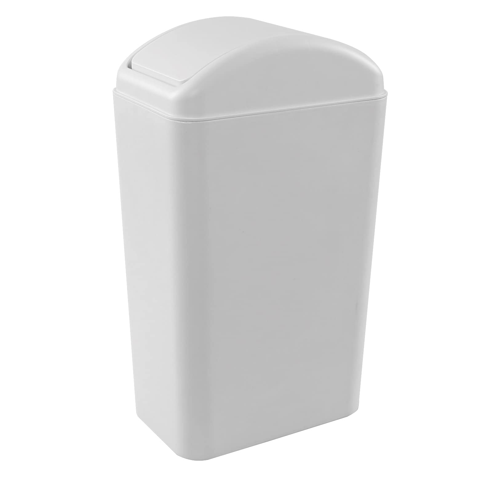 Hespapa Pattumiera in Plastica, 14 L, Grigio Plastica Pattumiera Secchio Basculante