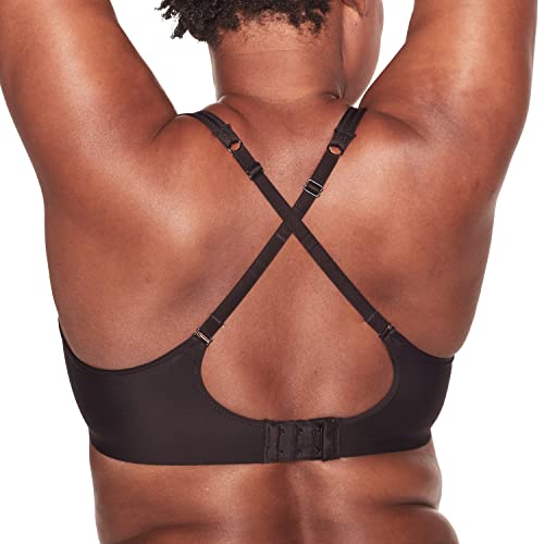 Bali Women's One Smooth U Ultra Light Illusion Neckline Underwire Bra, Black,34D #TOP3