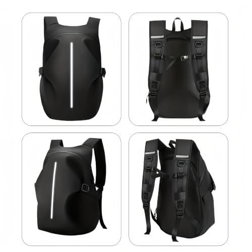 Bolsa trasera de asiento y mochila para casco con alta visibilidad 4