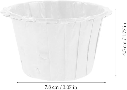 Miniatura 2 de HEMOTON Taza de papel para tartas, 100 piezas de papel para magdalenas, funda para hornear, accesorios para despedidas de soltera, fiestas de