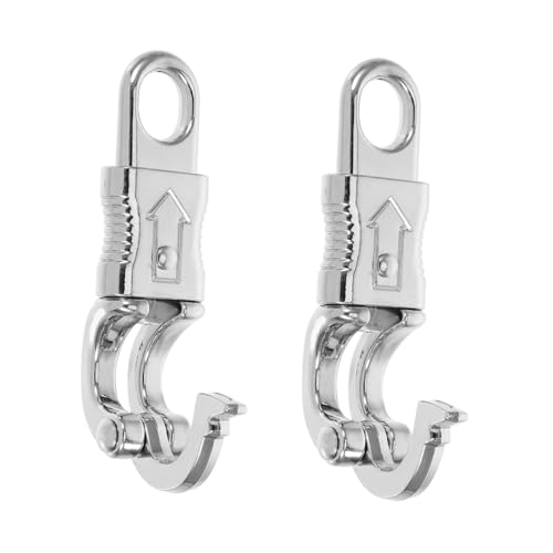 Lurrose 2 Piezas Hebilla de Liberación Rápida para Correa de Perro Ganchos Metálicos Resistentes de Aleación de Zinc Accesorios Seguros para Collares y Mochilas Duraderos y
