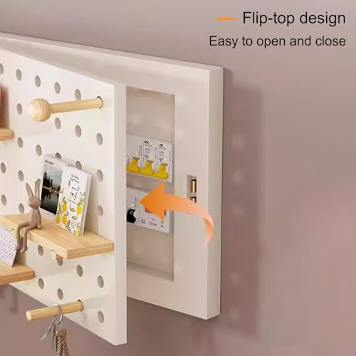 Panneau électrique mural avec étagères perforées pour un rangement modulable