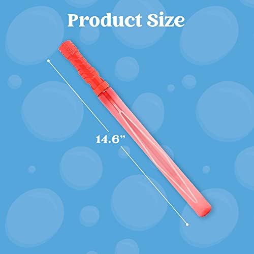 JOYIN 24 Pack 14ââ‚¬â„¢ââ‚¬â„¢ Big Bubble Wands Bulk (2 Dozen) for Summer Toy, Outdoor / Indoor Activity Use, Bubbles Party Favors Supplies for Kids