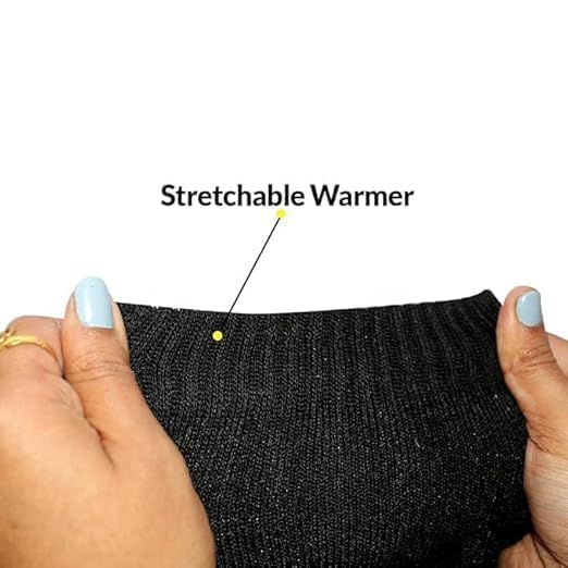 F Y V Women Leg Warmers for Winter Cotton Wool Blend Long Warm Socks for Girls Stylish Knee High Warmers for Dance Yoga Running Cycling Winter Wear 3