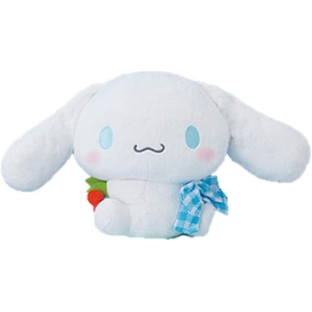 Amazon シナモロール ぬいぐるみ チェック リボン チェリー Big シナモン 口閉じ 大きい 約30cm ぬいぐるみ おもちゃ