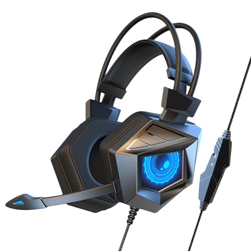 Auriculares con cable para juegos sin latencia y cancelacion de ruido para PC de deportes electronicos