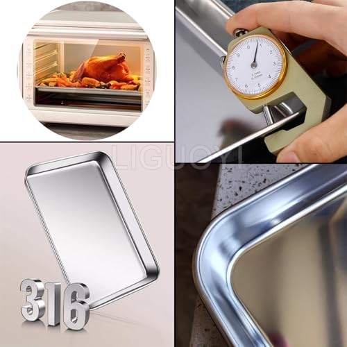 Set di teglie da forno, antiaderenti, resistenti alle deformazioni, perfette per biscotti e cottura