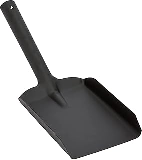 BLADO Black Shovel Tools Fireside Coal Scuttle Bucket Shovel Coal Fire Wood Burner Long Shovel Fireplace Accessory Coal Shovel (14 CM)