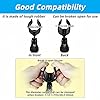 2 Pcs Microphone Clips, Adjustable Microphone Holder for Wired/Wireless Mic, Universal Microphone Clamp with 5/8" to 3/8" Mic Screw Adapter for Mic Stand #3