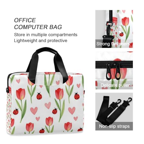 Maletín portátil para laptop 15.6" con correa y asa miniatura 6