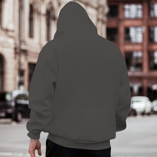 Mens Hoodies Pullover | Raven Printed Long Sleeve Casual Hoodies,Loose Fall Sweater Holiday Top Daily Wear3