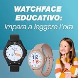 TECHMADE Zegarek dla dzieci, połączenia, powiadomienia, przycisk SOS, stoper i krokomierz, wodoodporny zegarek z zegarkiem do nauki odczytu godziny (czarny)
