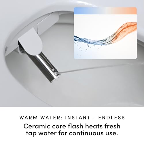 TUSHY Cloud+ Electronic Bidet Heated Toilet Seat | Intelligent Remote w/Personal Settings, Instant Warm Water, Heated Seat and Air Dryer, Automatic Deodorizer (Night Light & Soft Close), Elongated thumbnail 2